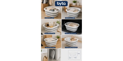 Katlanır Taşıma ve Depolama Sepeti 38 Litre