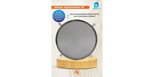 Yağ Sıçratmaz Tel, Xxl Airfryer Ve Büyük Modeller Ile Uyumlu